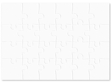 ホワイトパズル デカピース／ノートサイズのバラ袋入り全形